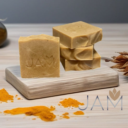 Jabón Artesanal de Cúrcuma y Naranja